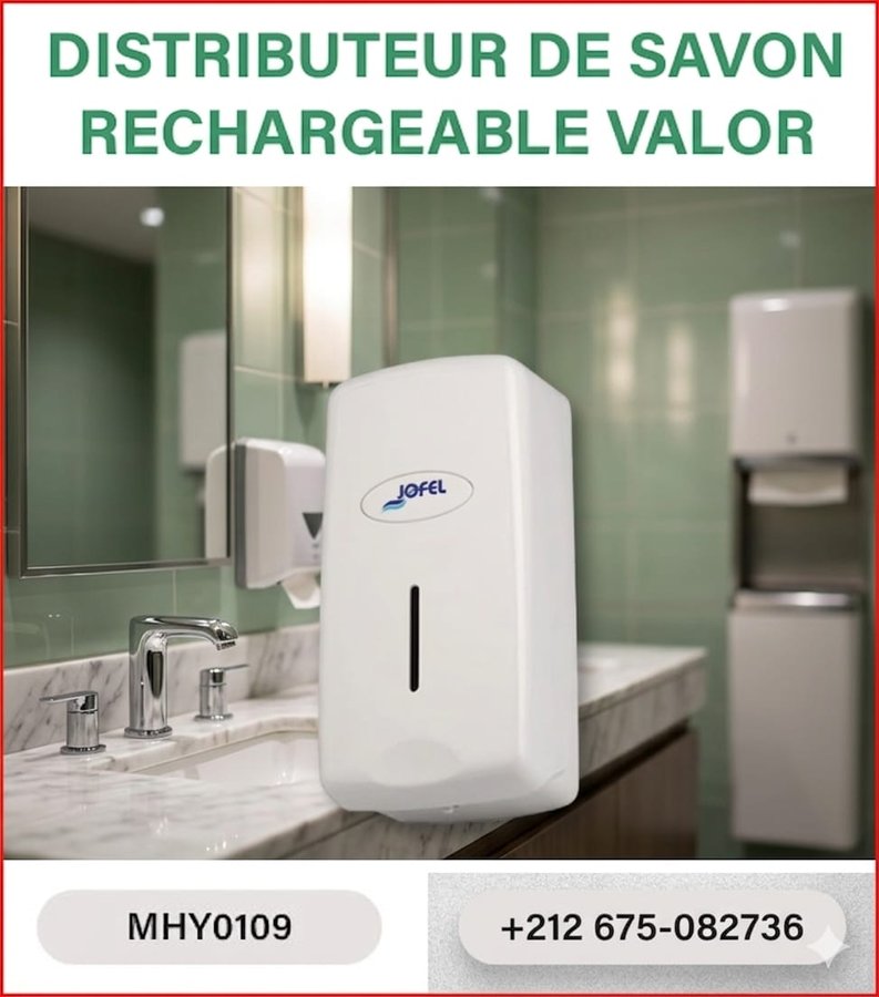 Distributeur de savon rechargeable Valor (réf MHY0109)