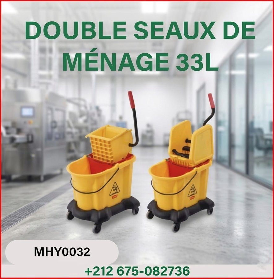 Double seaux de ménage 33L (réf MHY0032)