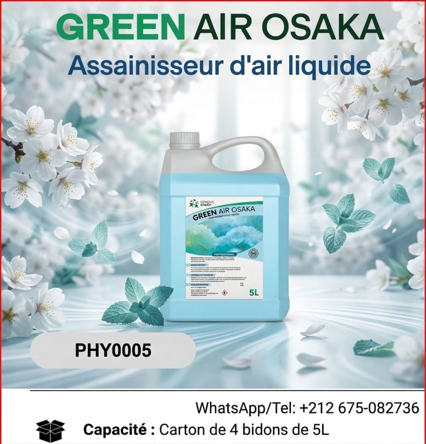GREEN Air Osaka – assainisseur d'air liquide parfumé (réf PHY0005)