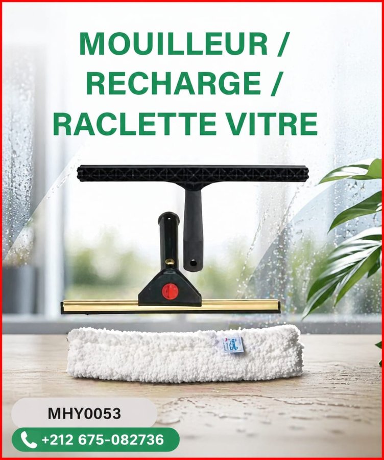 Mouilleur, recharge et raclette vitre (réf MHY0053)